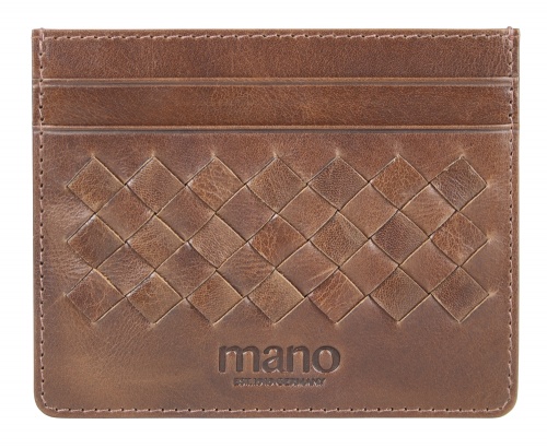 Портмоне для кредитных карт, коньячный Mano "Don Luca" M191945002